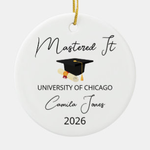 Décoration En Céramique Cadeau de fin d'études de master pour elle, Master