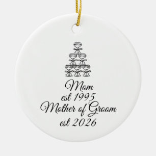Décoration En Céramique Cadeau de la mère du marié, cadeau personnalisé po