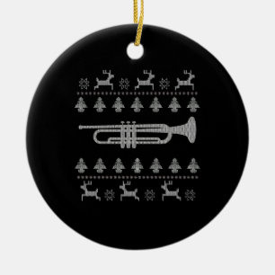 Décoration En Céramique Cadeau de la trompette de Noël