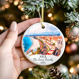 Décoration En Céramique Cadeau de Nice personnalisé, France