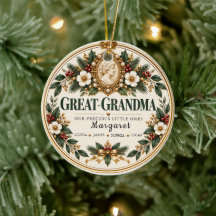Cadeau de Noël personnalisé pour l'arrière-grand-m