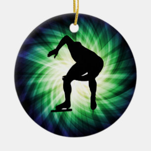 Décoration En Céramique Cadeau de patinage de vitesse