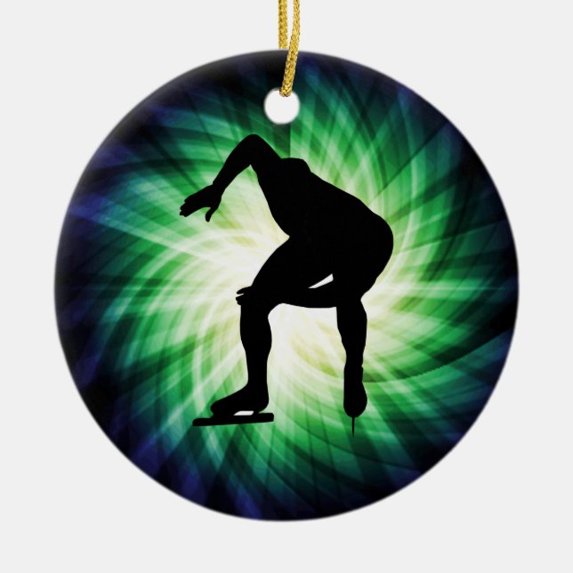 Décoration En Céramique Cadeau de patinage de vitesse (Devant)