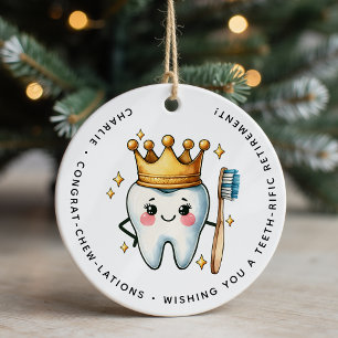 Décoration En Céramique Cadeau de retraite pour dentiste personnalisé