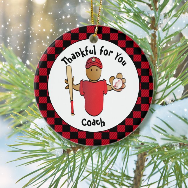 Décoration En Céramique Cadeau de vacances Merci Coach - Personnalisé (Créateur téléchargé)