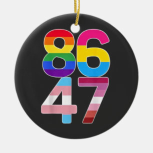 Décoration En Céramique Cadeau drôle anti Trump LGBTQ Mois de la fierté 86