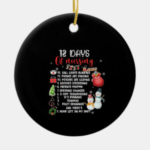 Décoration En Céramique Cadeau Infirmière 12 Jours D'Infirmière