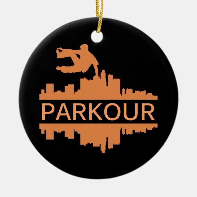 Décoration En Céramique Cadeau Parkour (Devant)