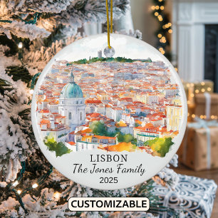 Décoration En Céramique Cadeau personnalisé Lisbonne, Portugal