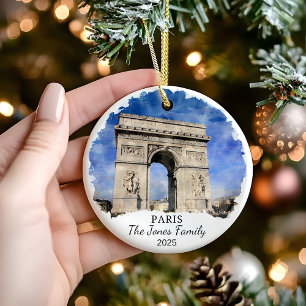 Décoration En Céramique Cadeau personnalisé Paris Ornement, France