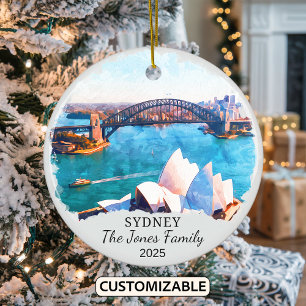 Décoration En Céramique Cadeau personnalisé Sydney Ornament, Australie
