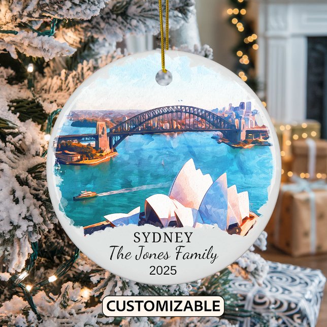 Décoration En Céramique Cadeau personnalisé Sydney Ornament, Australie (Créateur téléchargé)