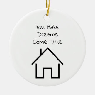 Décoration En Céramique Cadeau Realtor Merci personnalisé