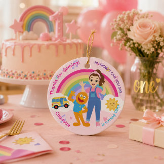 Décoration En Céramique Cadeau souvenir de première fête d'anniversaire po