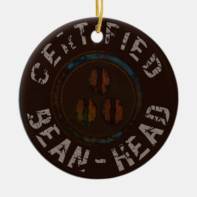 Décoration En Céramique Cadeaux certifiés de Haricot-Tête (Devant)