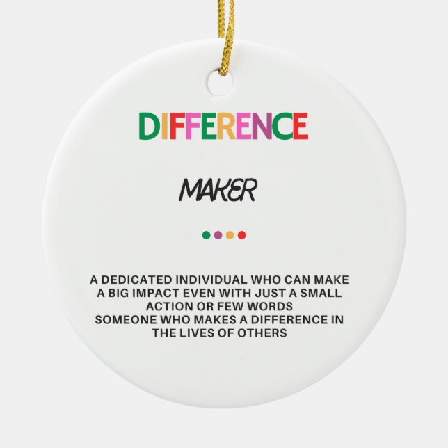 Décoration En Céramique Cadeaux Créateurs De Différences Pour Femmes, Cade (Devant)