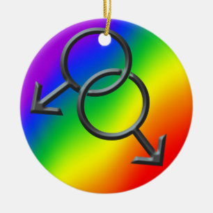 Décoration En Céramique Cadeaux d'amour d'arc-en-ciel personnalisés par