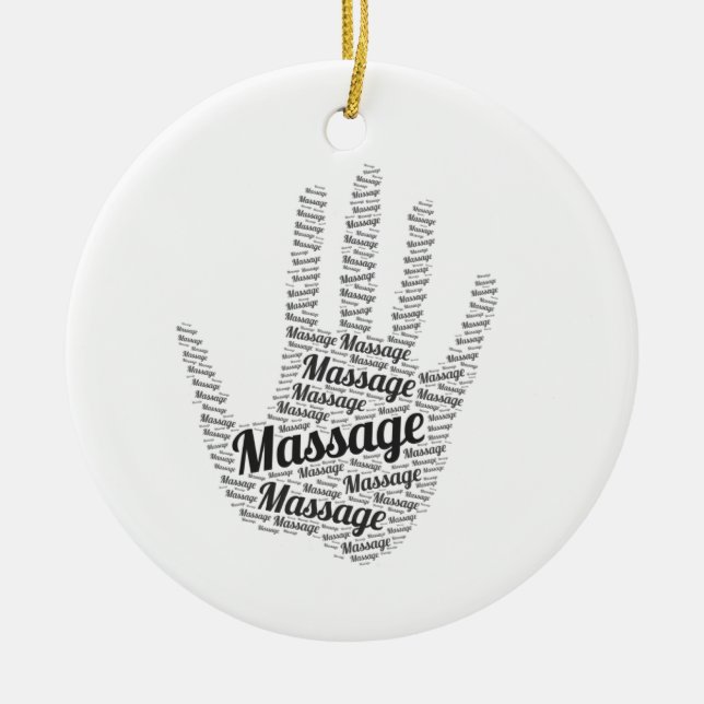 Décoration En Céramique Cadeaux de thérapeute de massage (Devant)