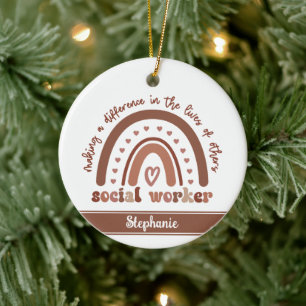 Décoration En Céramique Cadeaux d'évaluation personnalisés des travailleur