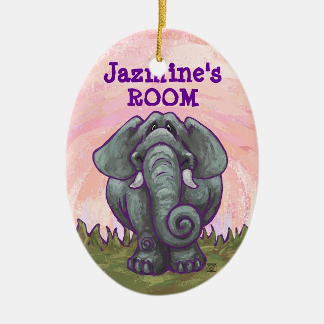 Décoration En Céramique Cadeaux et Accessoires d'Éléphant (Devant)