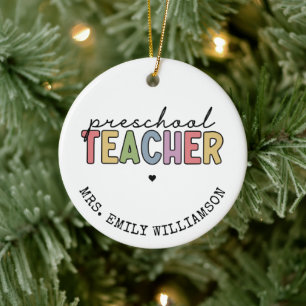 Décoration En Céramique Cadeaux personnalisés de l'enseignant préscolair