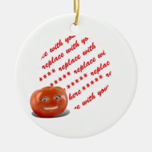 Décoration En Céramique Cadre photo de tomate souriante