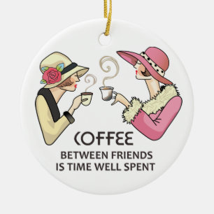 Décoration En Céramique Café entre amis