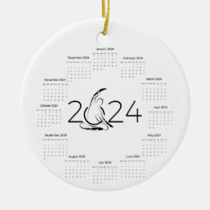 Décoration En Céramique Calendrier 2024 pour instructeur Pilates