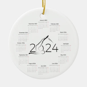 Décoration En Céramique Calendrier 2024 pour instructeur Pilates