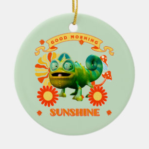 Décoration En Céramique Caméléon drôle Bonjour Soleil