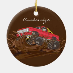 Décoration En Céramique Camion de boue à 4 roues Thunder_Cove