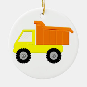 Décoration En Céramique Camion Jaune