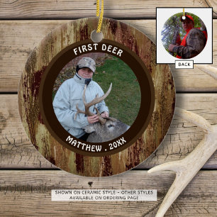 Décoration En Céramique Camouflage Brown photo Hunter FIRST DEER