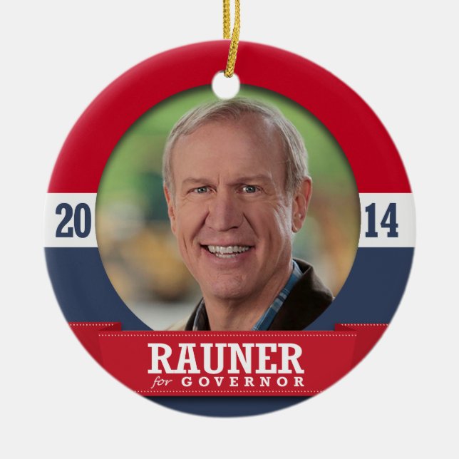 DÉCORATION EN CÉRAMIQUE CAMPAGNE DE BRUCE RAUNER (Devant)