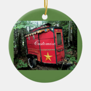 Décoration En Céramique Camper Vintage rétro-gypsy customisé