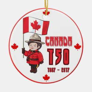 Décoration En Céramique Canada 150 ans