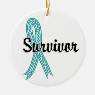 Décoration En Céramique Cancer ovarien du survivant 17