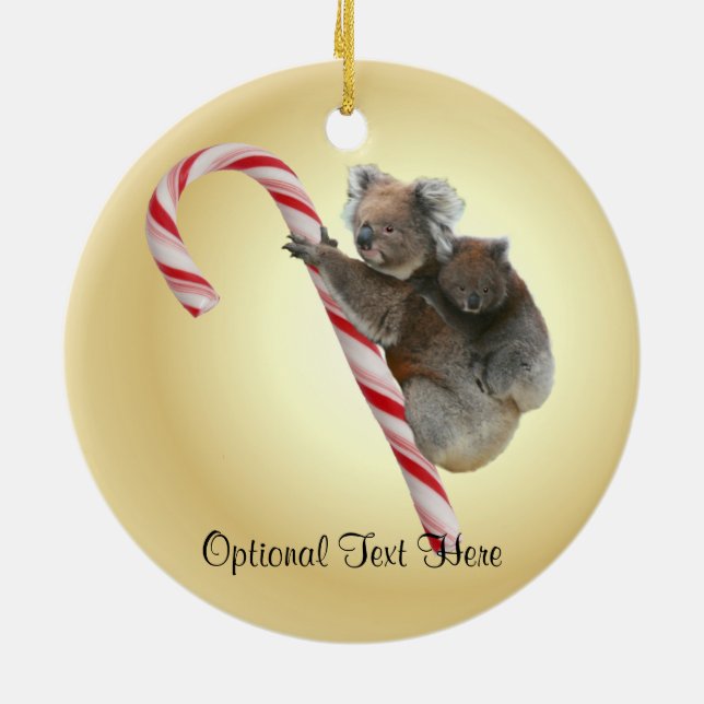 Décoration En Céramique Cane australian Koala Christmas (Dos)