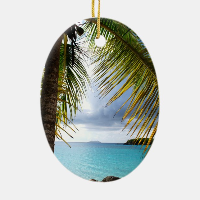 Décoration En Céramique Cannamon Bay, St. John USVI (Dos)