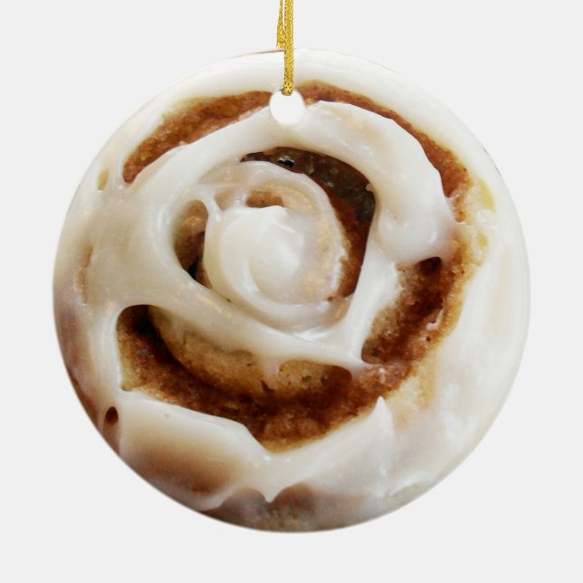 Décoration En Céramique Cannelle Bun avec glace (Dos)