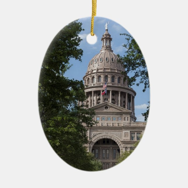 Décoration En Céramique Capitol d'état du Texas (Devant)