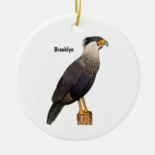 Décoration En Céramique Caracara en berceau dessin animé