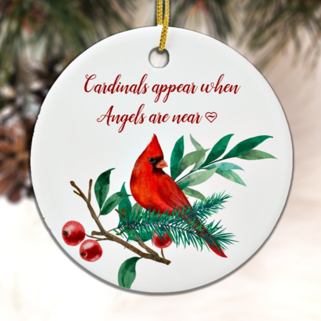Décoration En Céramique Cardinal Angels Souvenir Cer photo personnalisée (Créateur téléchargé)