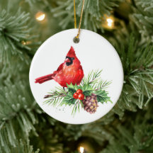 Cardinal Rouge Holly Berry Noël