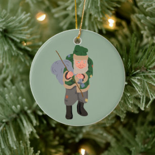 Décoration En Céramique Caricature Belsnickel Noël personnalisé