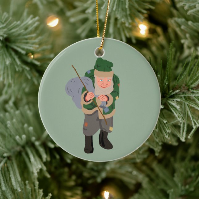 Décoration En Céramique Caricature Belsnickel Noël personnalisé (Arbre)