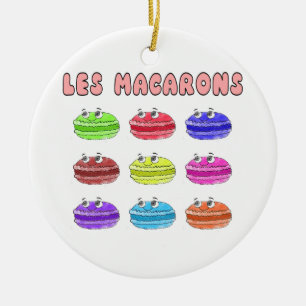 Décoration En Céramique Caricature des Macarons