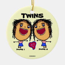 Caricature Twin Sisters
