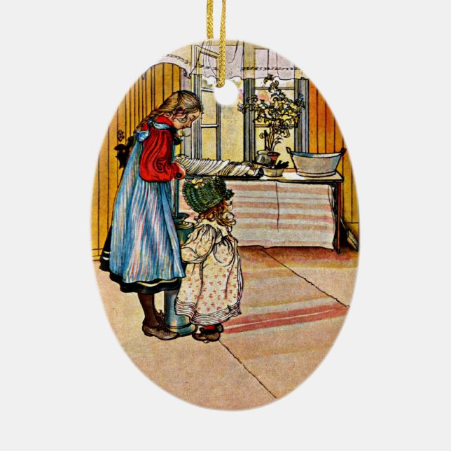 Décoration En Céramique Carl Larsson - La cuisine (Dos)