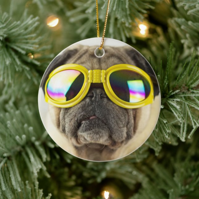 Décoration En Céramique Carlin avec lunettes (Arbre)
